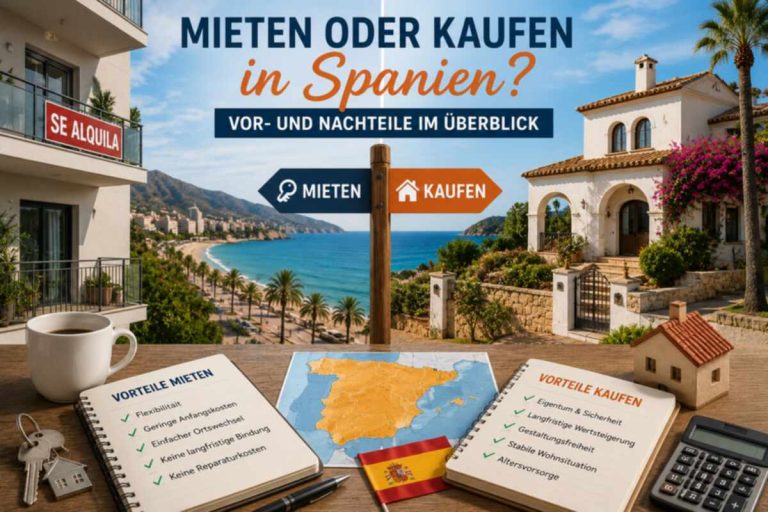 Mieten oder kaufen in Spanien? Vor- und Nachteile im Überblick