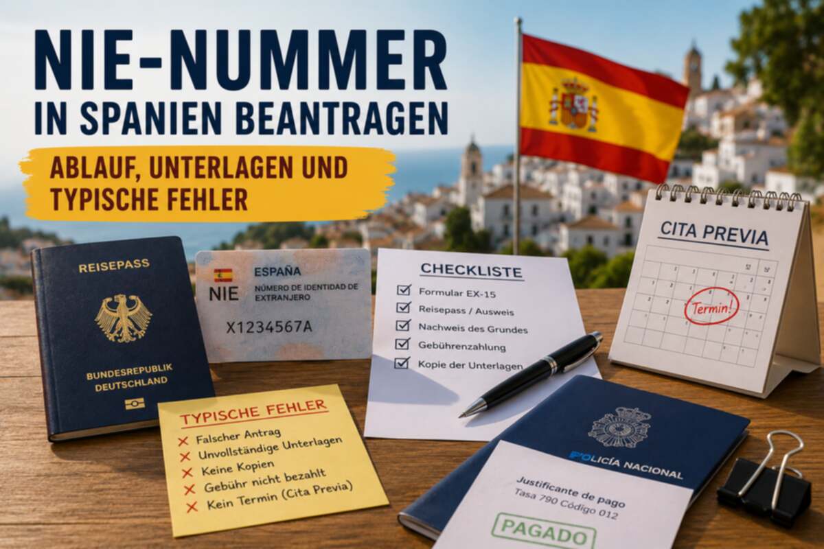NIE-Nummer in Spanien beantragen: Ablauf, Unterlagen und typische Fehler – Spanien