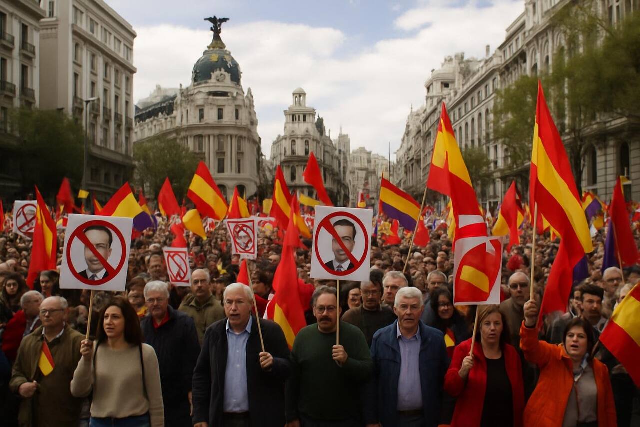 Zwei Großdemonstrationen in Madrid fordern Rücktritt von Sánchez – Politik (Demo Politik)