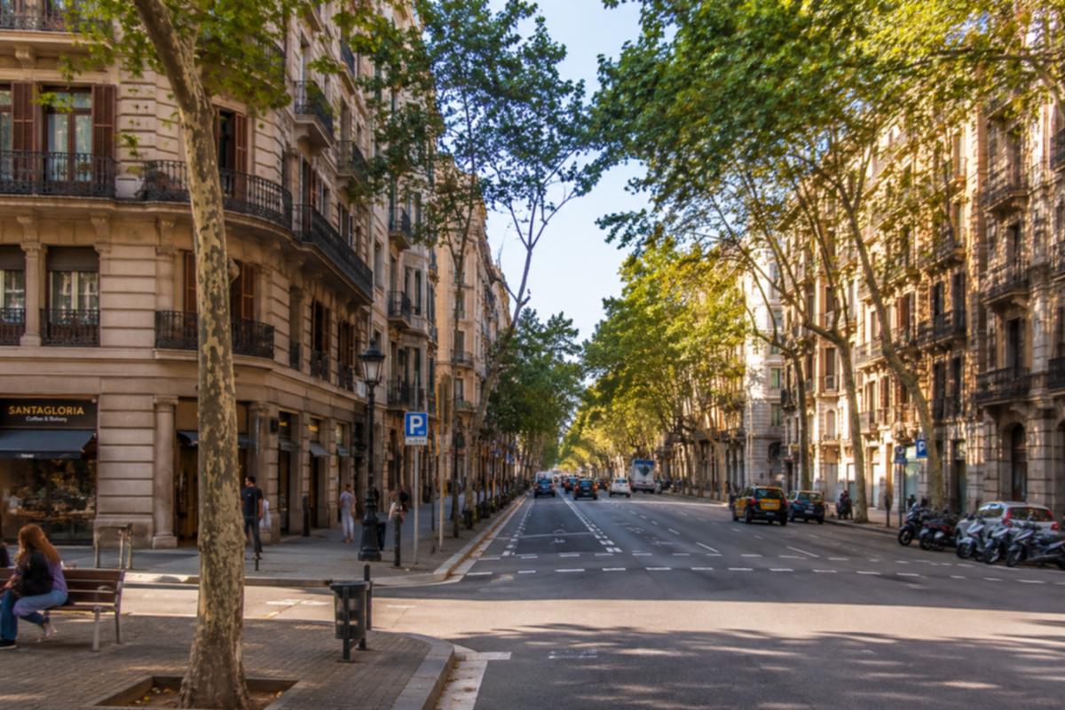 Brandstifter setzt 14 Autos im Eixample in Brand in Barcelona (Eixample Barcelona)