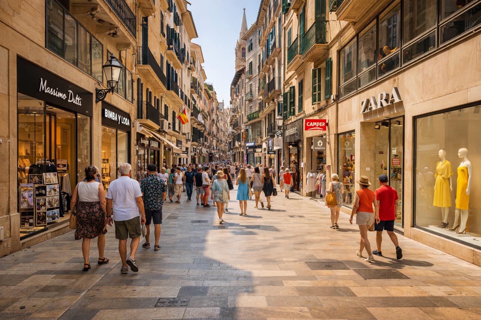 Geschaeftsstrasse Palma