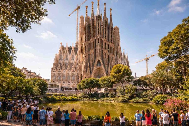 Sagrada Família: Kreuz nun vollständig sichtbar