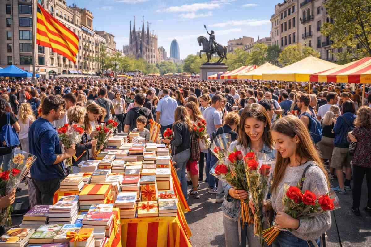 Floristik in Barcelona: Tradition und Herausforderungen am Sant Jordi in Barcelona (Sant Jordi)