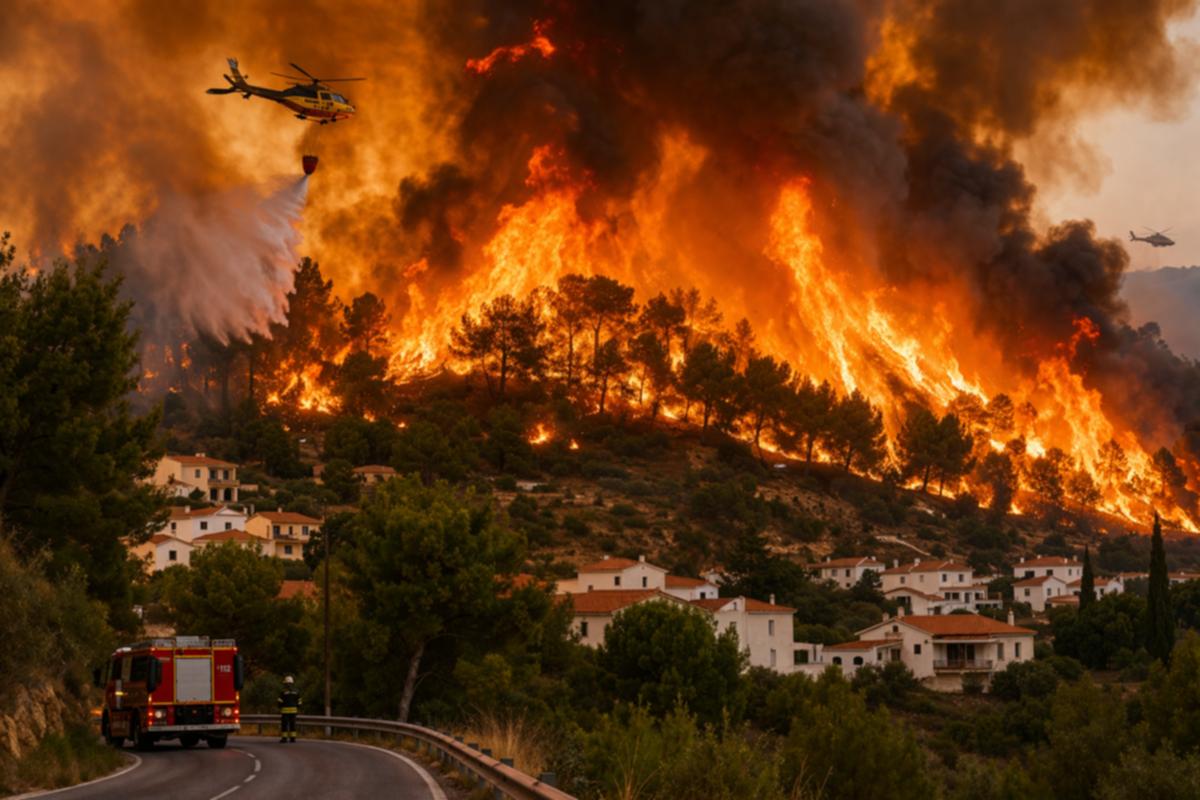 Asturien meldet 32 aktive Waldbrände und erhöht Alarmstufe wegen Hitze – Wetter (Waldbrand)